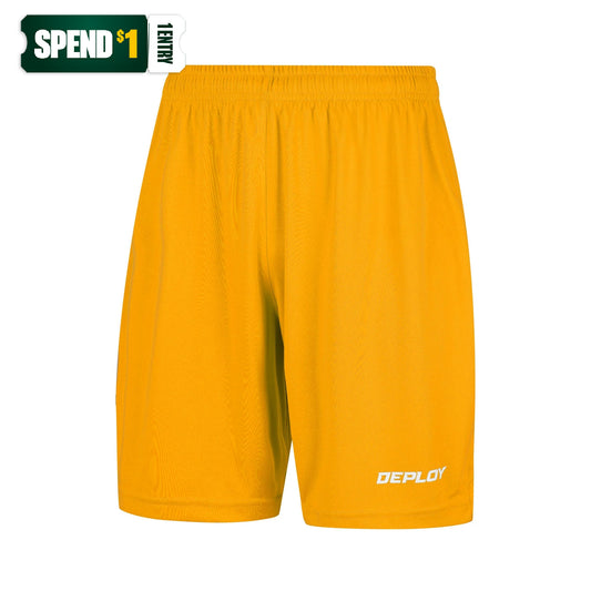 Deploy Legacy Football Shorts - GOLD - Deploy Football - Australia's Best Footballs & Soccer Balls