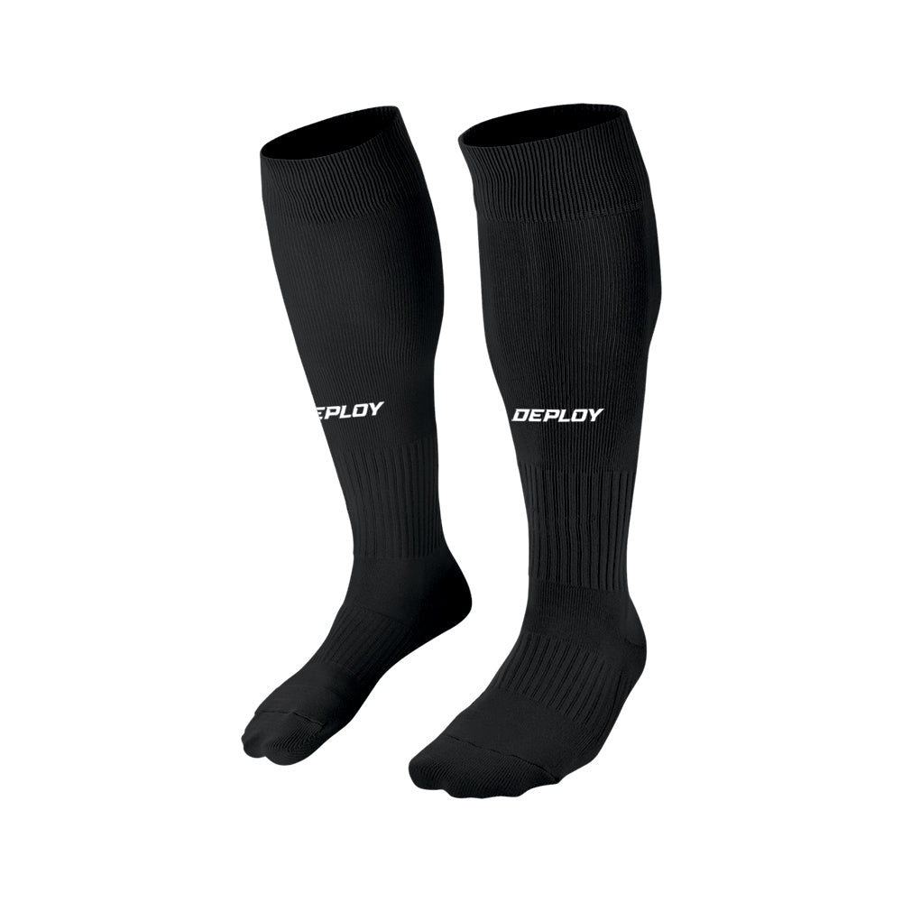 Deploy Performance Football Socks - Black - Deploy Football - Australia's Best Footballs & Soccer Balls