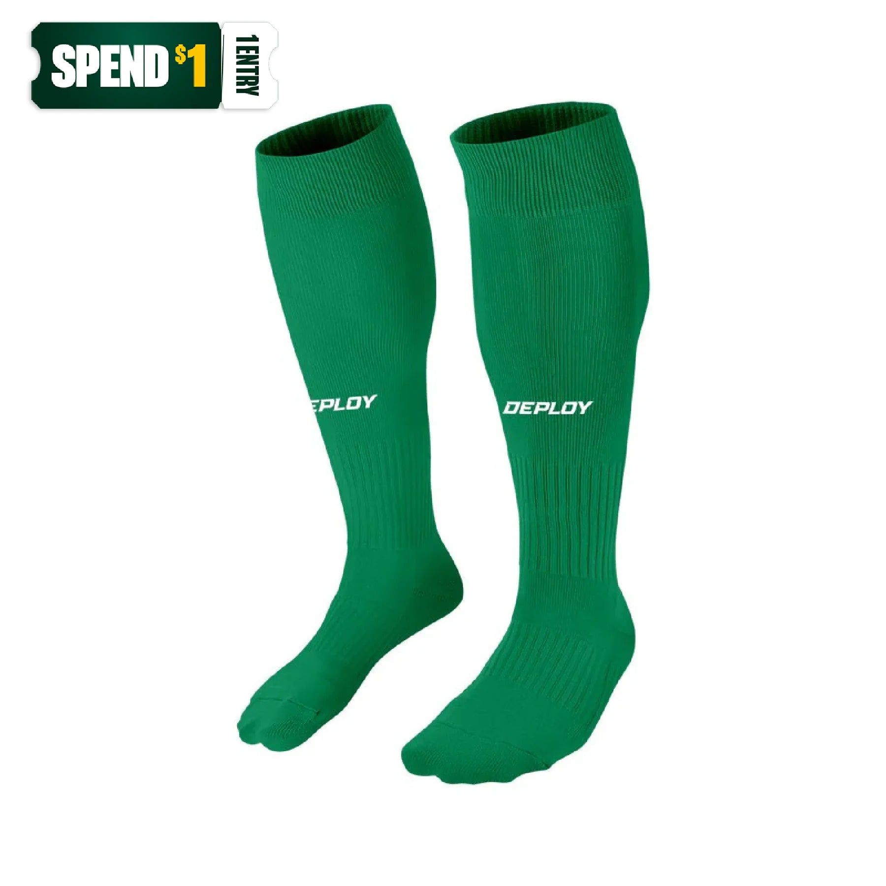 Deploy Performance Football Socks - Pine Green Deploy Football