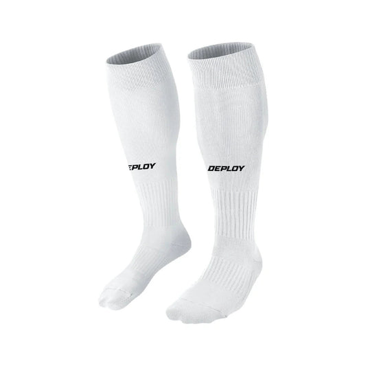Deploy Performance Football Socks - White - Deploy Football - Australia's Best Footballs & Soccer Balls