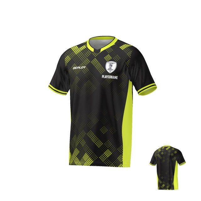 Deploy Possession Men's Football Jersey - Black & Yellow Deploy Football