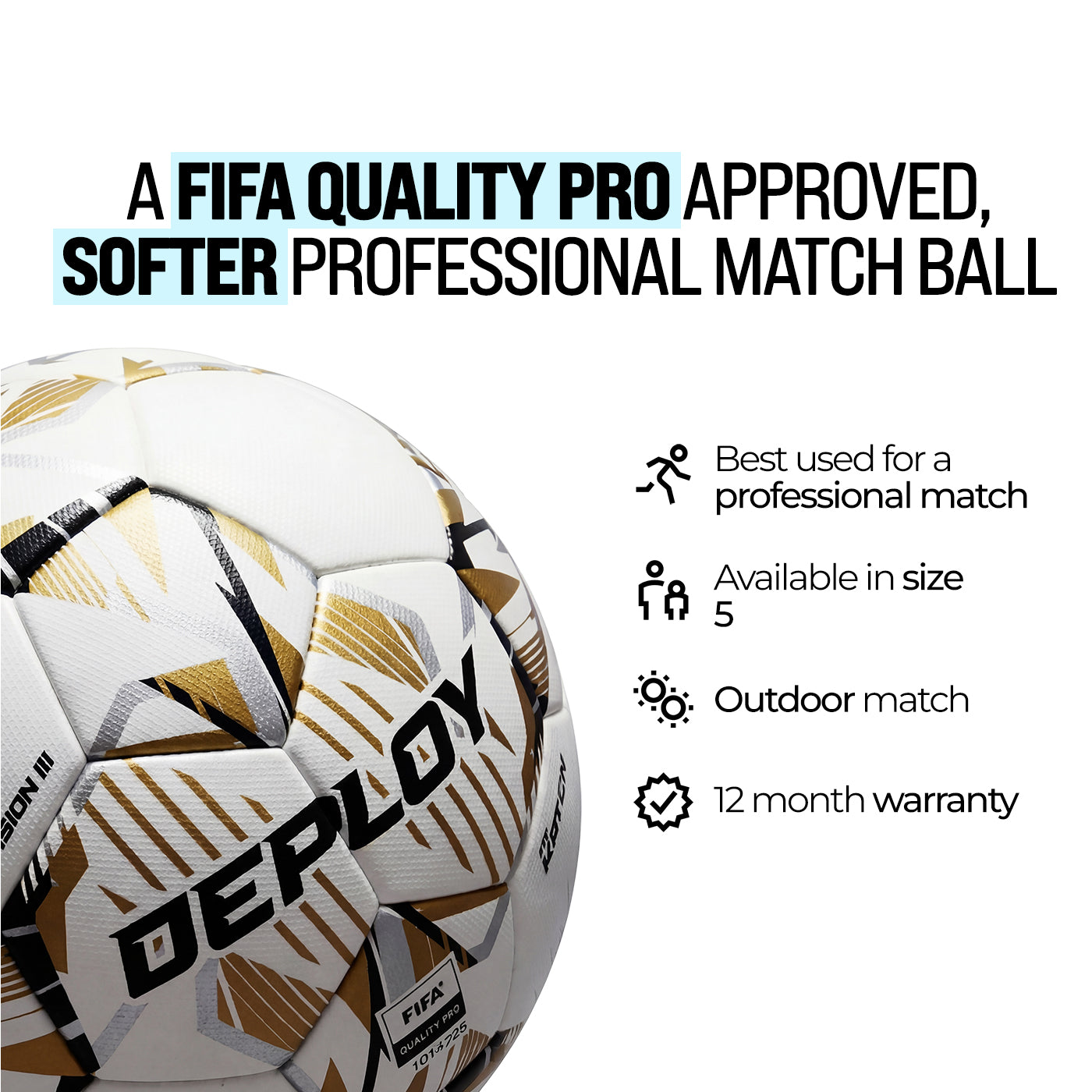 Envision Series III - FIFA QUALITY PRO Match Football - Deploy Football - Australia's Best Footballs & Soccer Balls