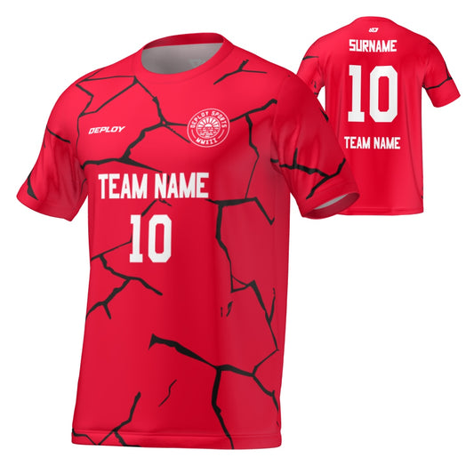 Flight Jersey Cracks - Red