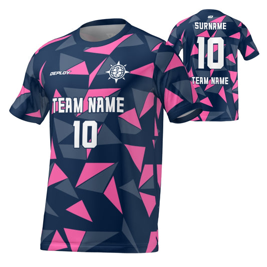 Flight Jersey Fragments - Navy & Pink