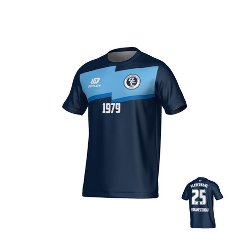 Zag Jersey - Navy & Sky Blue