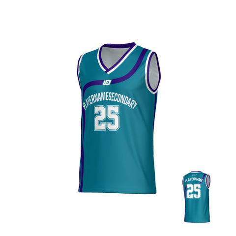 Halo Basketball Jersey - Teal & Purple