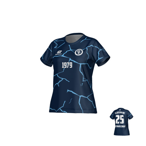 Crack Womens Jersey - Navy & Sky Blue