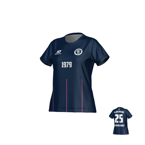 Linear Womens Jersey - Navy & Pink