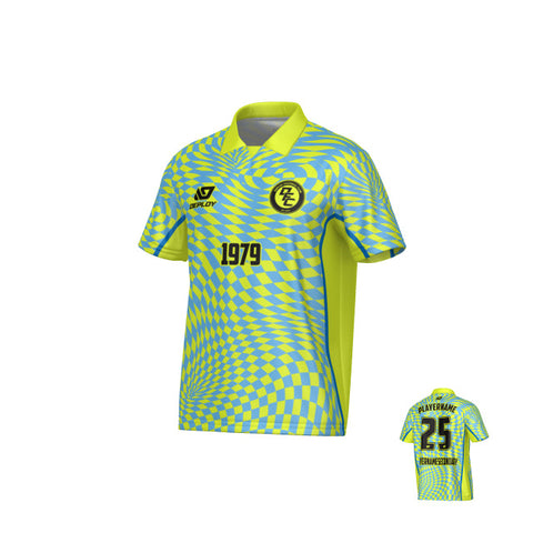Vortex Collared Jersey - Neon Yellow