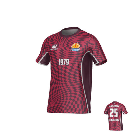 SUTHERLAND SHIRE FA SUMMER - VORTEX - MAROON