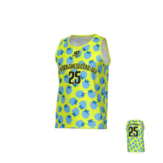 Berry Sports Singlet - Neon Yellow