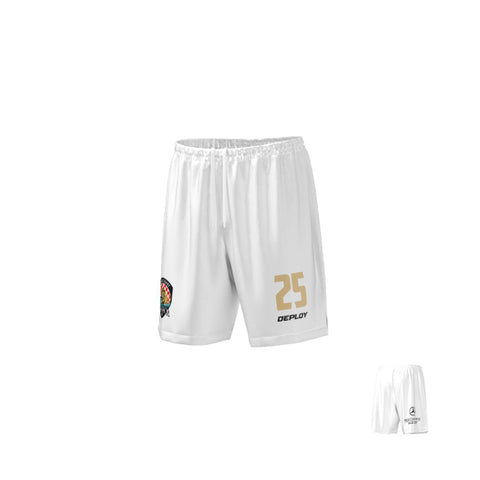 Gold Coast Strikers - Playing Shorts - White and Gold