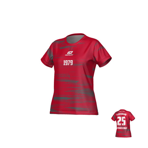 DUBBO 6s SUMMER - LADIES DISTORT RED