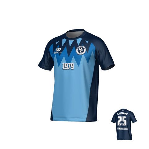 Carnival Jersey - Navy & Sky Blue
