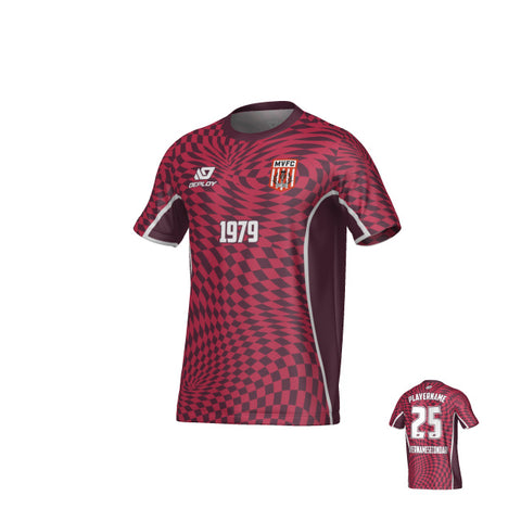MOSS VALE FC SUMMER - VORTEX - MAROON