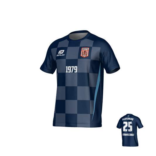 MOSS VALE FC SUMMER - CHECKERS - NAVY