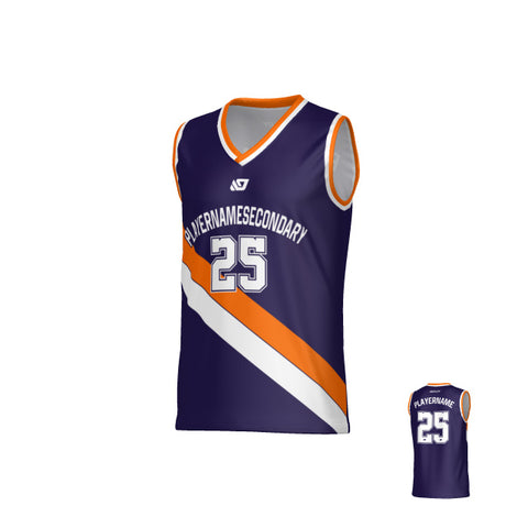 Drift Basketball Jersey - Purple & Orange