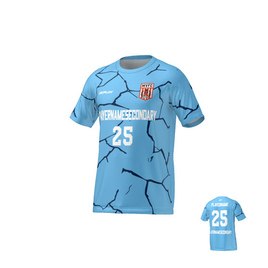 Moss Vale FC - Flight Jersey Cracks - Sky Blue