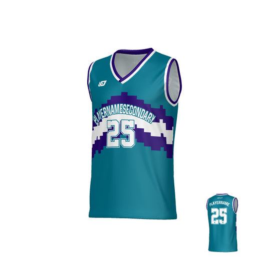 Altitude Basketball Jersey - Teal & Purple