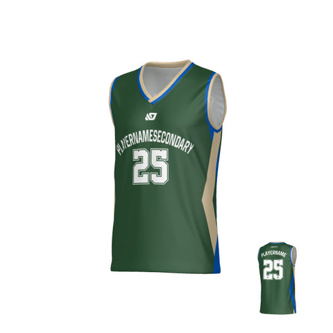Arrow Basketball Jersey - Green & Cream