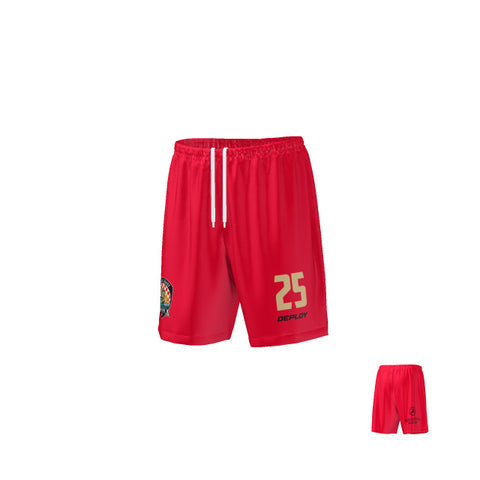 Gold Coast Strikers - Playing Shorts - Red and Gold