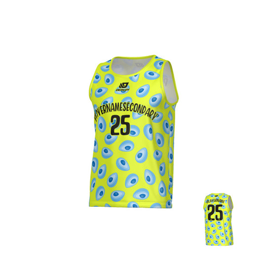 Avocado Sports Singlet - Neon Yellow