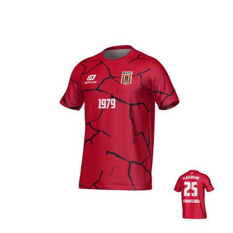 MOSS VALE FC SUMMER - CRACKS - RED