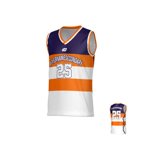 Victory Basketball Jersey - Purple & Orange