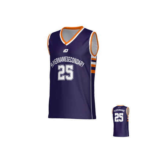 Varsity Basketball Jersey - Purple & Orange