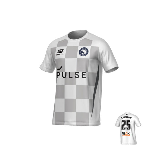 SUTHERLAND SHARKS SUMMER - CHECKERS - WHITE
