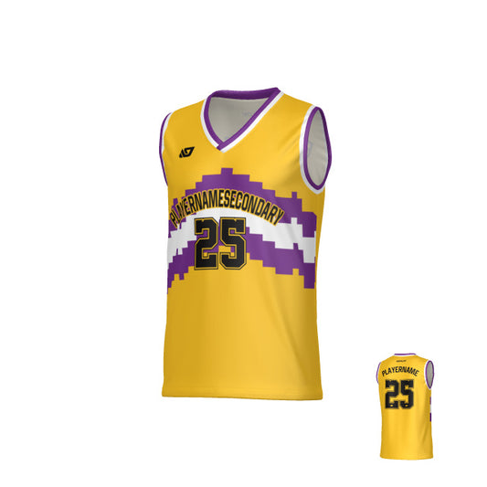 Altitude Basketball Jersey - Yellow & Purple