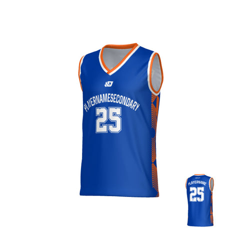Totem Basketball Jersey - Blue & Orange
