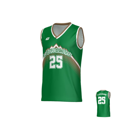 Horizon Basketball Jersey - Pine Green & Gold