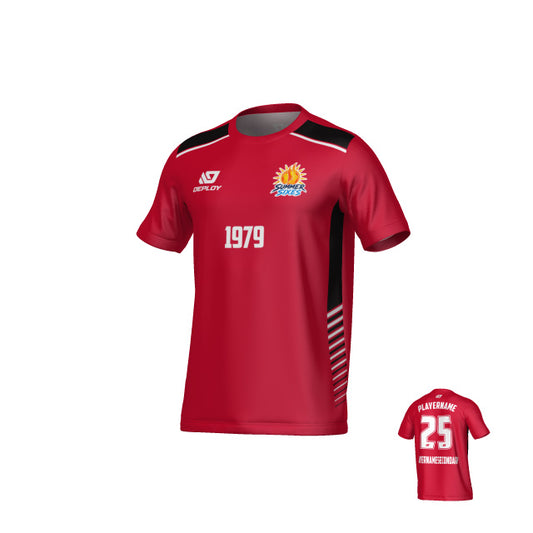 SUTHERLAND SHIRE FA SUMMER - APEX - RED & NAVY