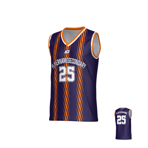 Torrent Basketball Jersey - Purple & Orange