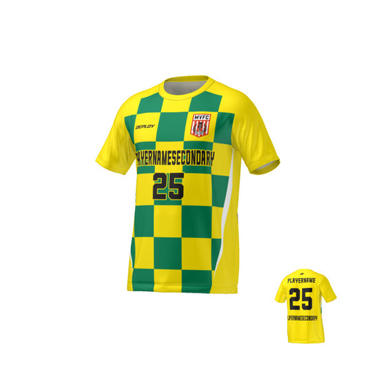 Moss Vale FC - Flight Jersey Checkers - Yellow