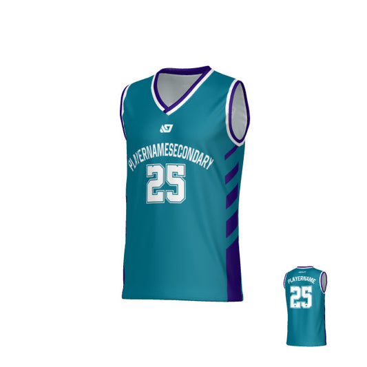 Sprint Basketball Jersey - Teal & Purple