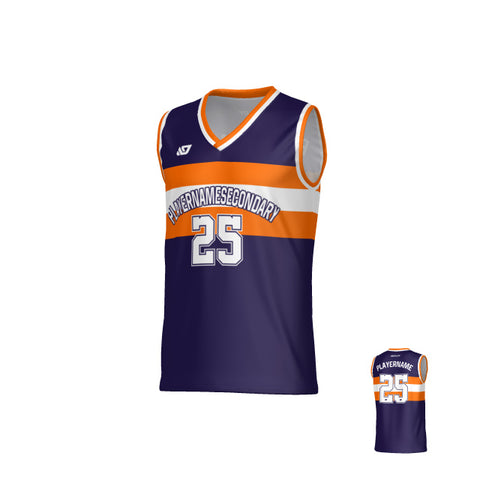 Legacy Basketball Jersey - Purple & Orange