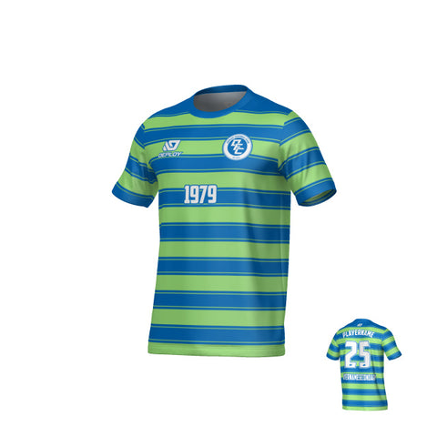 Celtic Jersey - Blue & Neon Green
