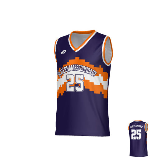Altitude Basketball Jersey - Purple & Orange
