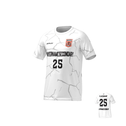 Moss Vale FC - Flight Jersey Cracks - White
