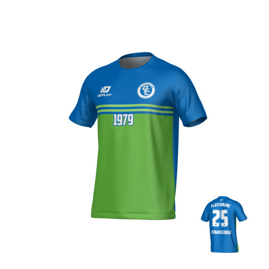 Summit Jersey - Blue & Neon Green