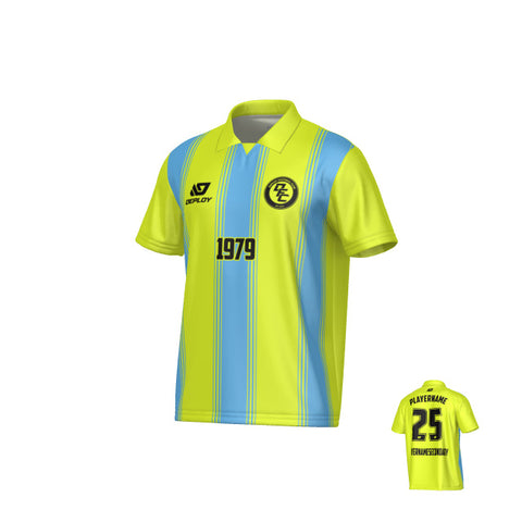 Pillars Collared Jersey - Neon Yellow