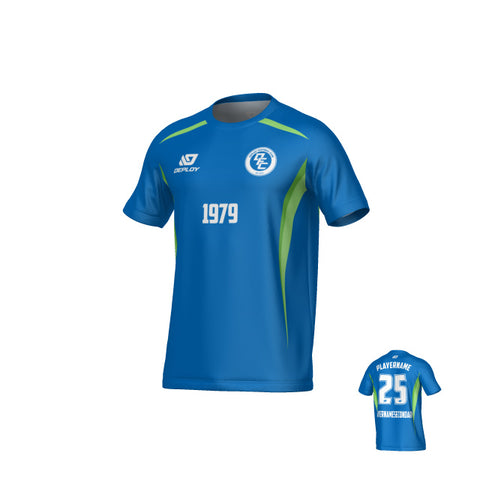 Arc Jersey - Blue & Neon Green