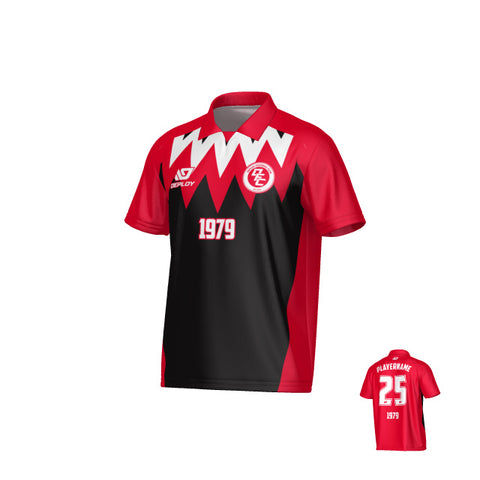 Carnival Collared Jersey - Red