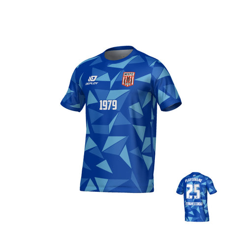 MOSS VALE FC SUMMER - SHARDS - BLUE