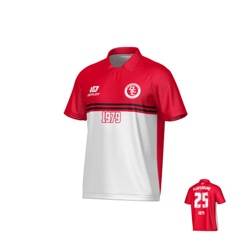 Summit Collared Jersey - Red