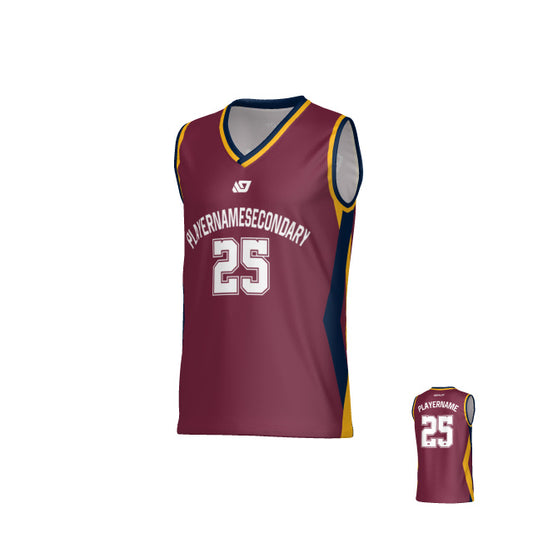 Arrow Basketball Jersey - Maroon & Navy