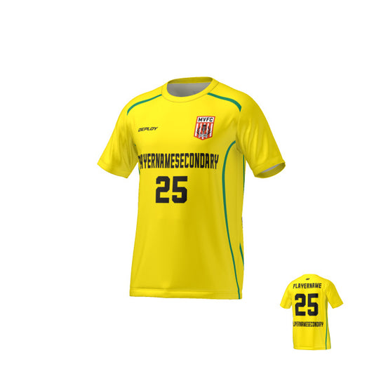 Moss Vale FC - Flight Jersey Lines- Yellow