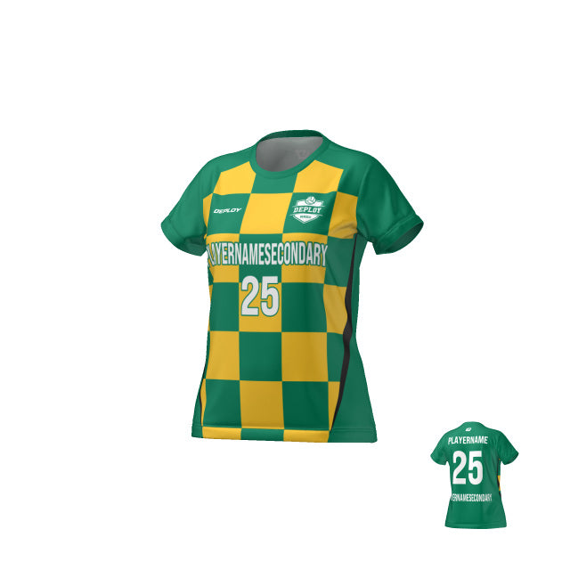 Flight Jersey Womens Checkers - Green